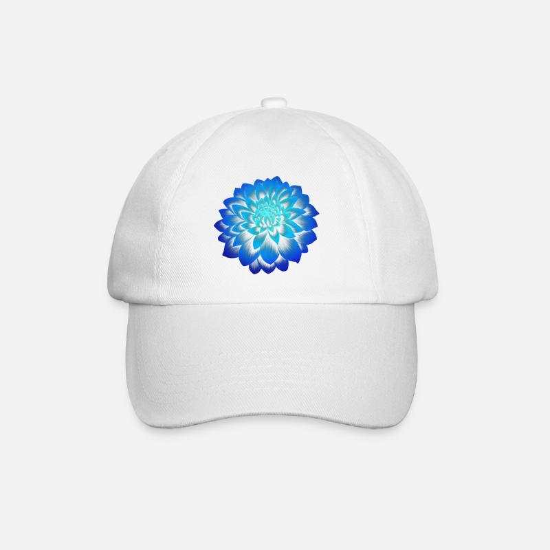 Pivoine bleue - Casquette classique - blanc/blanc