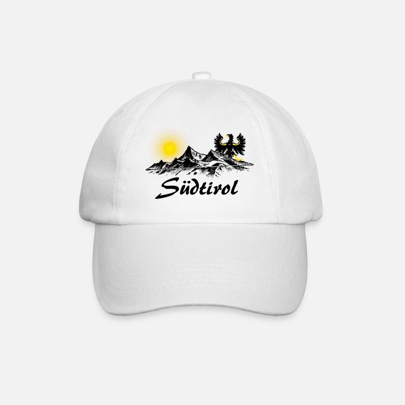 Südtirol Design - Baseballkappe - Weiß/Weiß
