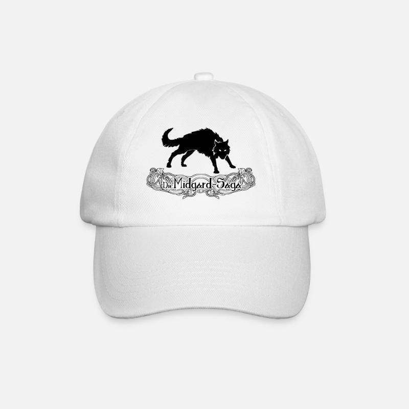 Die Midgard-Saga - Jötunheim - Fenrir schwarz - Baseballkappe - Weiß/Weiß