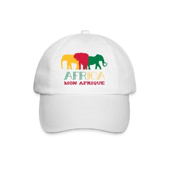 Africa Mon Afrique Art Design - Casquette classique - blanc/blanc - Devant