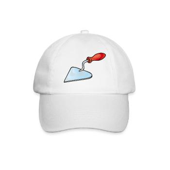 Maurerkelle | trowel - Baseballkappe - Weiß/Weiß - Vorne