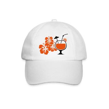 hawaii_blumen_cocktail - Casquette classique - blanc/blanc - Devant