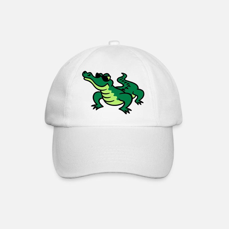 Cool Croc - Baseballkappe - Weiß/Weiß