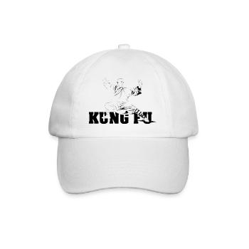 shaolin kungfu master fighter Symbol - Baseballkappe - Weiß/Weiß - Vorne