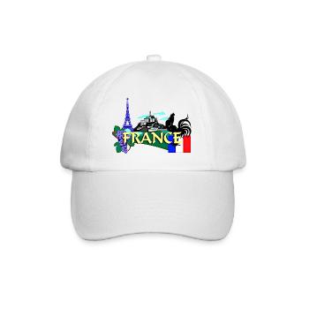 La France - Casquette classique - blanc/blanc - Devant