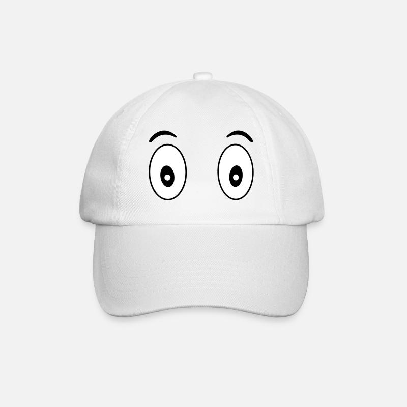 Yeux (oeils) - Casquette classique - blanc/blanc