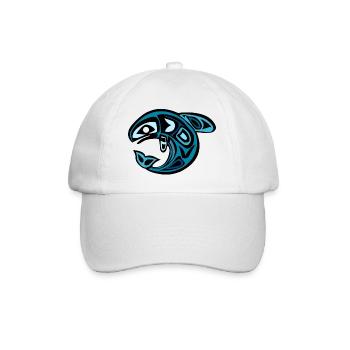 Wal - Baseballkappe - Weiß/Weiß - Vorne