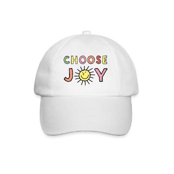 Choisissez la joie - Casquette classique - blanc/blanc - Devant