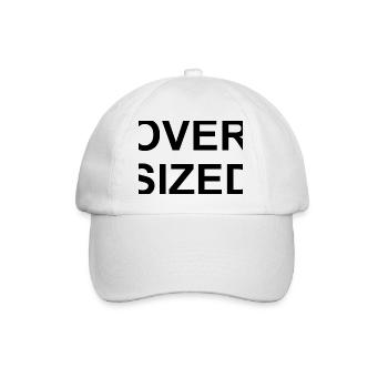 Oversized Slogan - Baseball Cap - white/white - Front