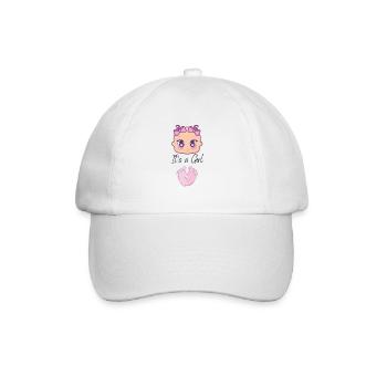 Baby Girl - Baseballkappe - Weiß/Weiß - Vorne