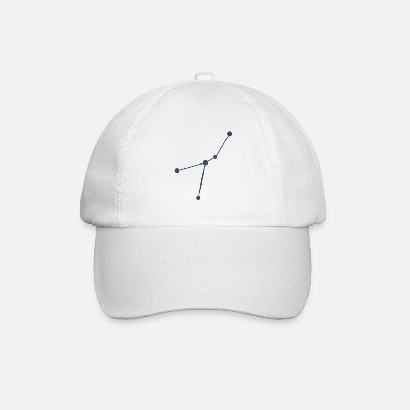Krebs - Baseballkappe - Weiß/Weiß