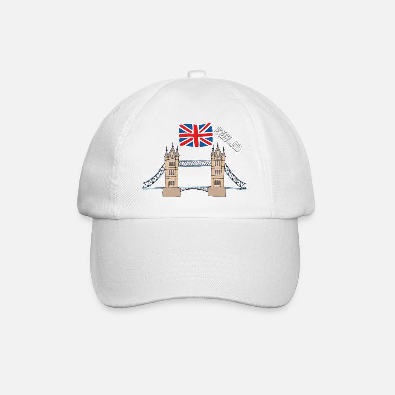 Angleterre Londres Grande-bretagne Tower Bridge Big Ben - Casquette classique - blanc/blanc