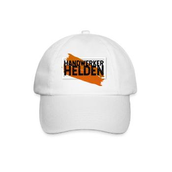 Handwerker Helden - Baseballkappe - Weiß/Weiß - Vorne