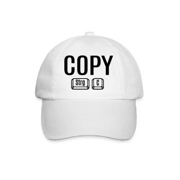 Vater Mutter Kind Kopie Zwillinge Geschenkidee Fun - Baseballkappe - Weiß/Weiß - Vorne