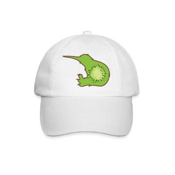 Kiwi bird - Baseball Cap - white/white - Front