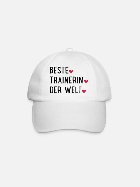 beste trainerin - Baseballkappe - Weiß/Weiß