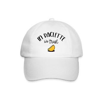 In Raclette We Trust - Baseball Cap - white/white - Front