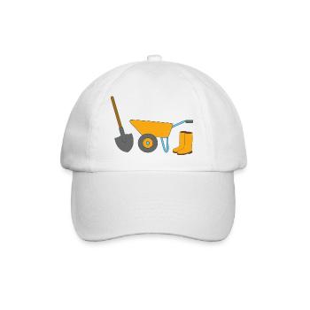 Gartenarbeit - Baseballkappe - Weiß/Weiß - Vorne