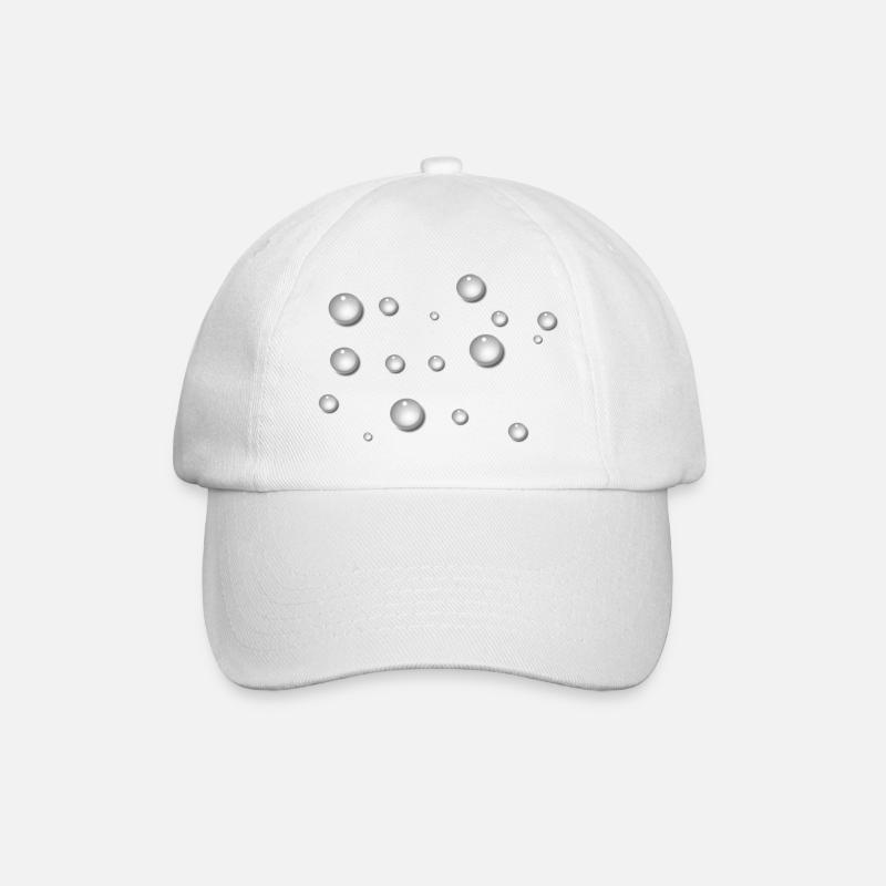 Goutte d’eau Pluie - Casquette classique - blanc/blanc