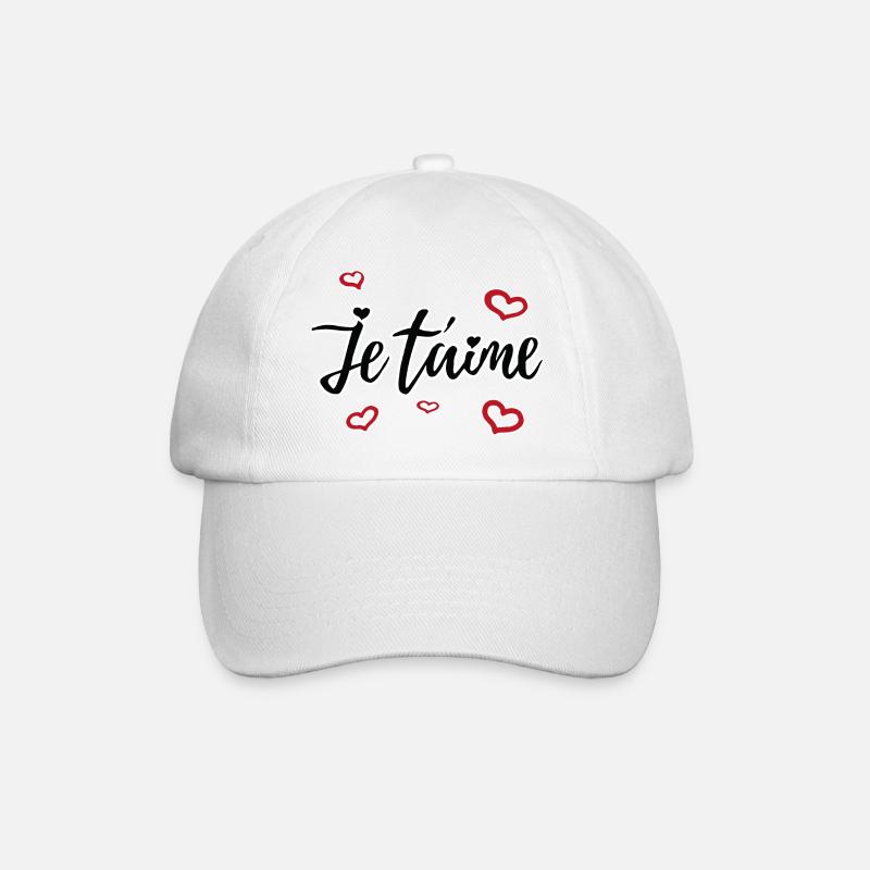 Je taime - Casquette classique - blanc/blanc