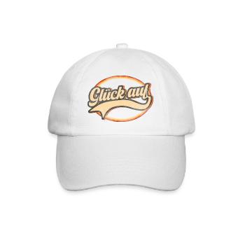 Glück auf - Baseballkappe - Weiß/Weiß - Vorne