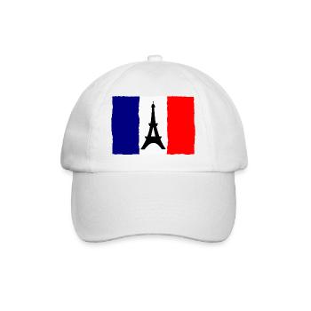 FOOTBALL. SPORT. FRANCE. CHAMPION. BLEU BLANC ROUG - Casquette classique - blanc/blanc - Devant
