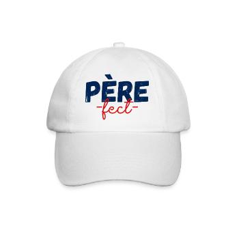 Père fect cadeau pour papa - Casquette classique - blanc/blanc - Devant
