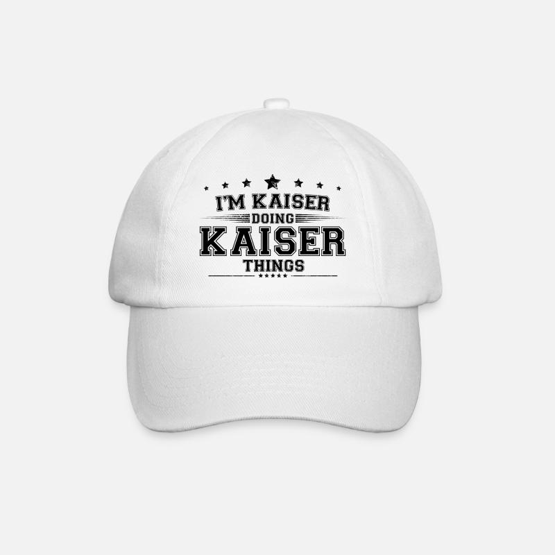 Ich bin Kaiser, der Kaiser-Dinge macht - Baseballkappe - Weiß/Weiß