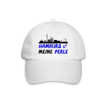 Hamburg - Baseballkappe - Weiß/Weiß - Vorne