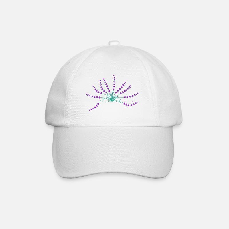 Lavender - Baseball Cap - white/white