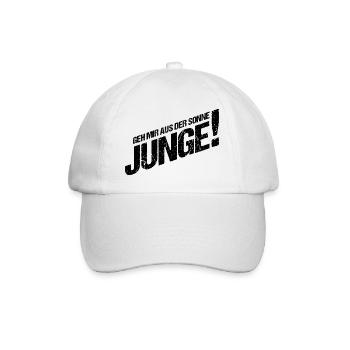 Geh mir aus der Sonne Junge - Baseballkappe - Weiß/Weiß - Vorne