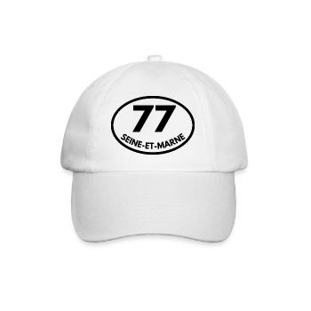 seine-et-marne - Casquette classique - blanc/blanc - Devant