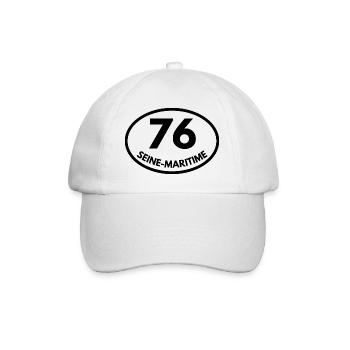 seine-maritime - Casquette classique - blanc/blanc - Devant