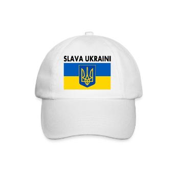 Ukraine - Baseball Cap - white/white - Front