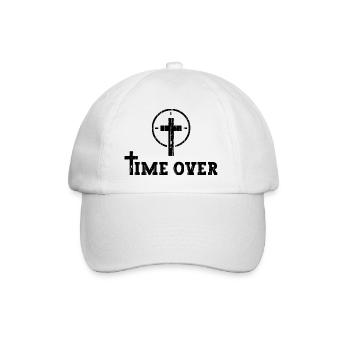 Jesus Christ Is Coming Soon - Time Is Over - Baseball Cap - white/white - Front