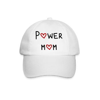 power maman maman maman maman enfants parents police - Casquette classique - blanc/blanc - Devant