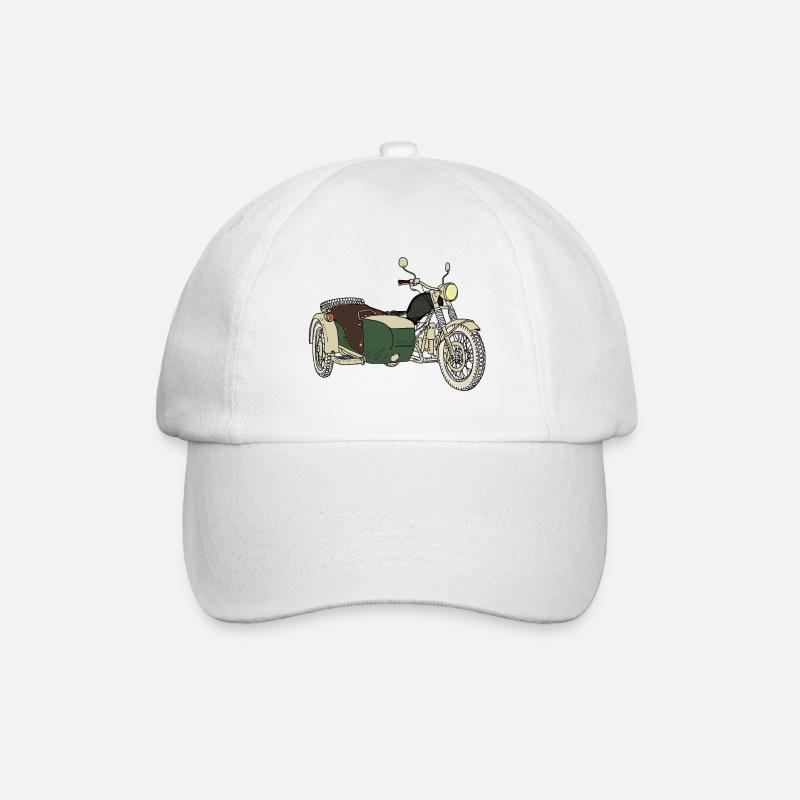 Moto avec side-car 2 - Casquette classique - blanc/blanc