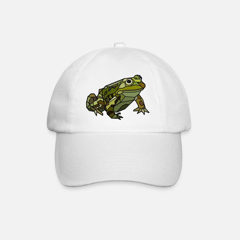 Frog - Baseball Cap - white/white