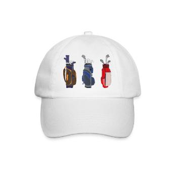 Awesome Golf Bags - Baseball Cap - white/white - Front