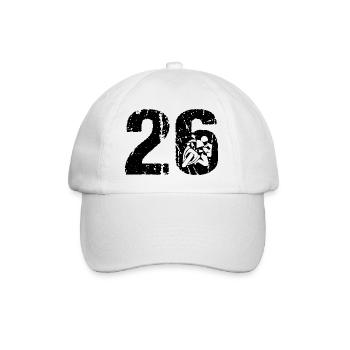 Motorcycle 26 Motorcyclist Moto - Baseball Cap - white/white - Front