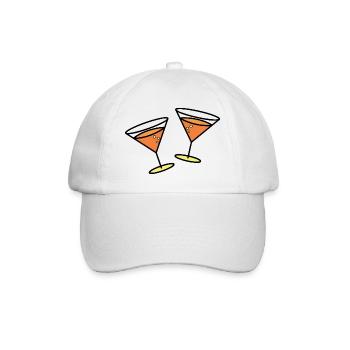 Cocktails to celebrate - Baseball Cap - white/white - Front