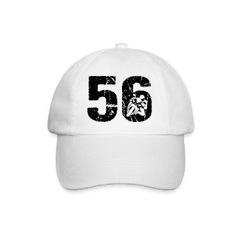 Motorcycle 56 Motorcyclist Moto - Baseball Cap - white/white - Front
