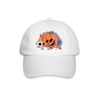 Halloween Freak Horror Scary Zombie - Baseballkappe - Weiß/Weiß - Vorne