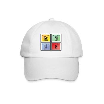 Génie | Tableau périodique des éléments - Casquette classique - blanc/blanc - Devant