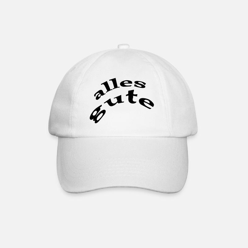 alles gute - Baseballkappe - Weiß/Weiß