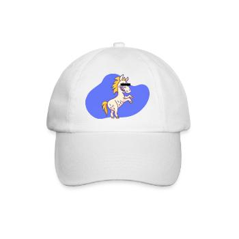 Dessin animé Licorne - Casquette classique - blanc/blanc - Devant