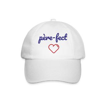 père-fect - Casquette classique - blanc/blanc - Devant