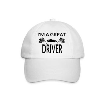 Auto - Baseballkappe - Weiß/Weiß - Vorne