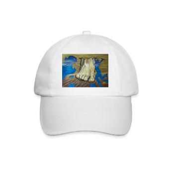 Surrealistische Malerei - Baseballkappe - Weiß/Weiß - Vorne