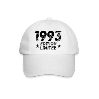 1993 Limited Edition Geburtstagsgeschenk!! - Baseballkappe - Weiß/Weiß - Vorne
